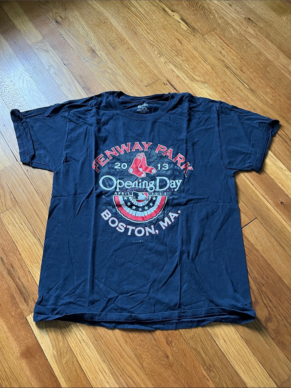 Fenway Park Opening Day 2013 Boston Red Sox Navy Graphic T‑Shirt